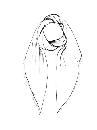 Платок раскраска для малышей