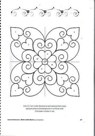 Симметричные узоры аппликации