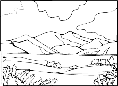 Раскраска природа