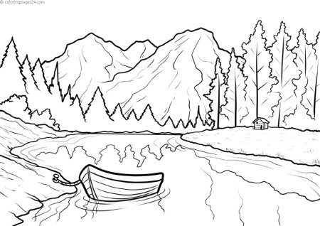 Эскиз осеннего пейзажа