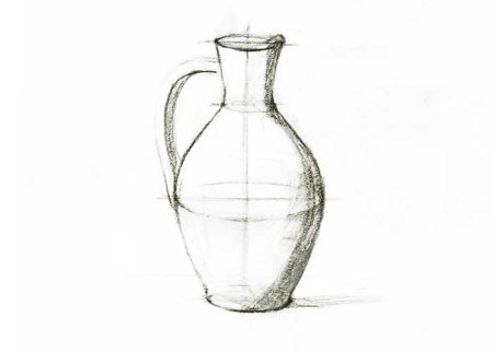 Рисование Крынки карандашом