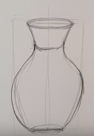 Ваза карандашом