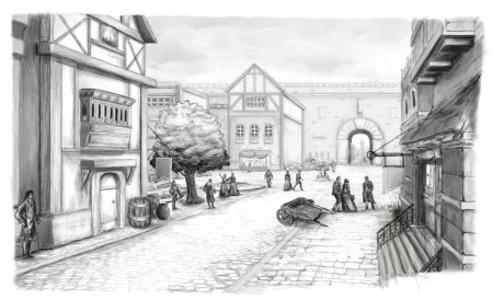 Эскиз улицы