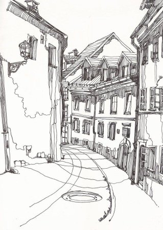 Наброски городского пейзажа