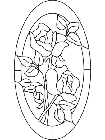 Витраж эскиз легкий