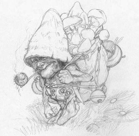 Наброски Жан Батист Гномы