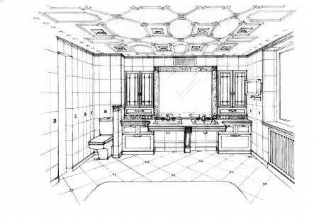 Интерьер схематично
