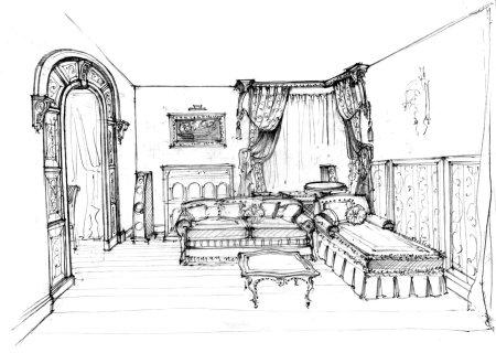 Декоративный интерьер Графика