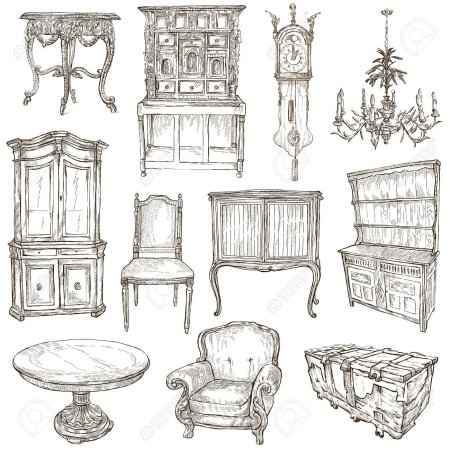 Эскиз предмета мебели