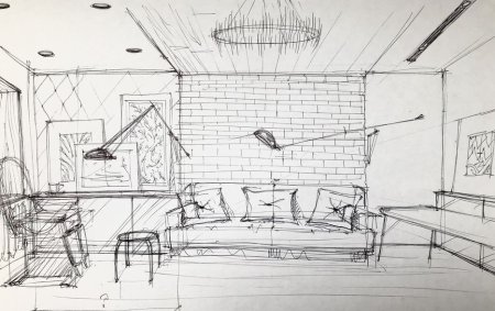 Скетч интерьера