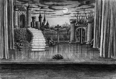 Эскиз театральной декорации