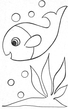 Трафареты для аппликации для детей