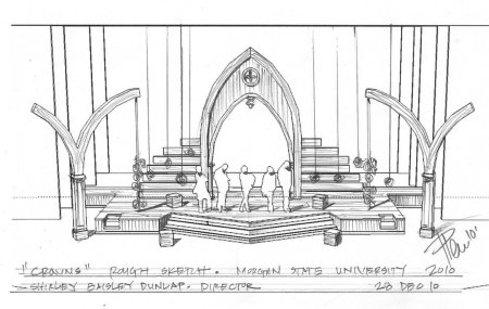 Чертеж декораций