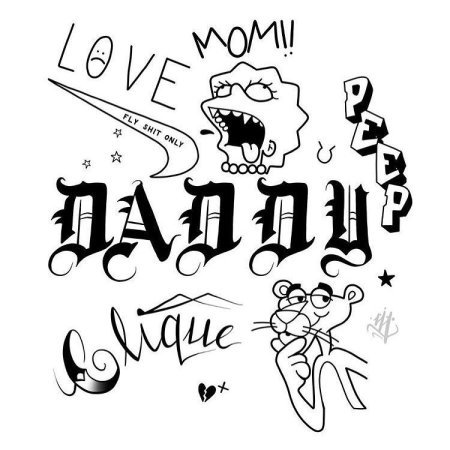 Тату лил Пипа эскизы