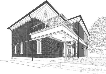 Набросок коттеджа