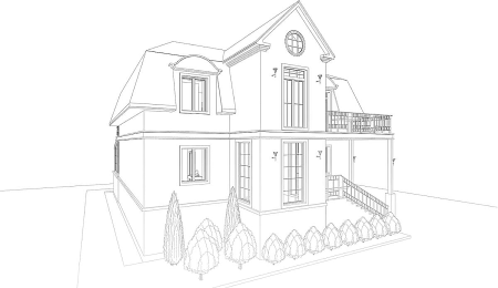 Частный дом эскиз