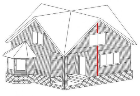 Объемный дом рисунок