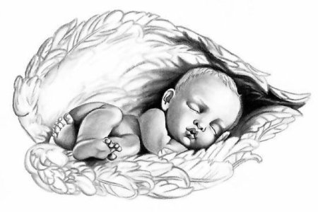 Младенец эскиз