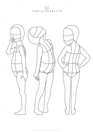 Эскиз фигуры ребенка