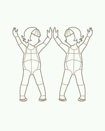 Эскиз детской фигуры