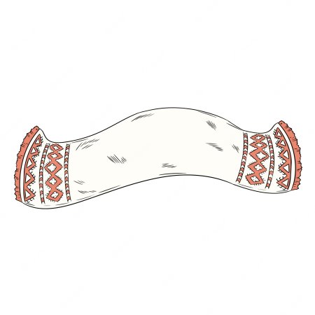 Эскиз русского полотенца