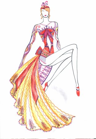 Эскиз театрального костюма