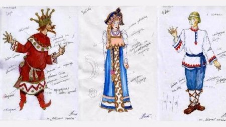 Эскизы костюмов для театральной постановки