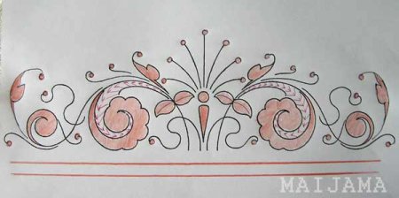 Рушник рисунок карандашом