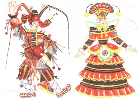 Эскиз сценического костюма