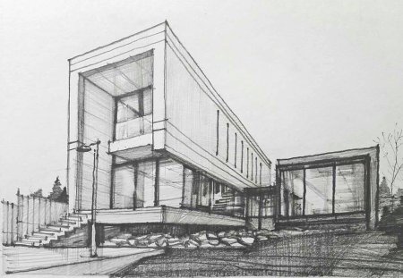 Архитектура и перспектива в скетчах