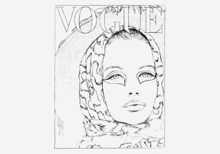 Иллюстрация журнал Vogue