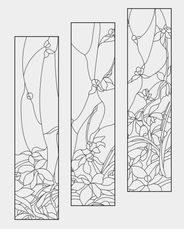 Витражные трафареты для стекла