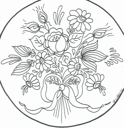 Эскиз тарелка с фруктами
