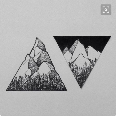 Тату эскизы треугольник