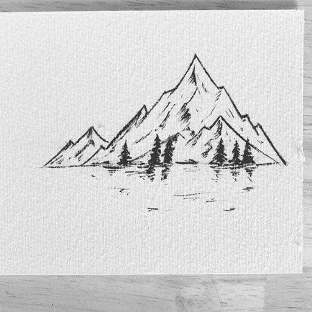 Горы набросок