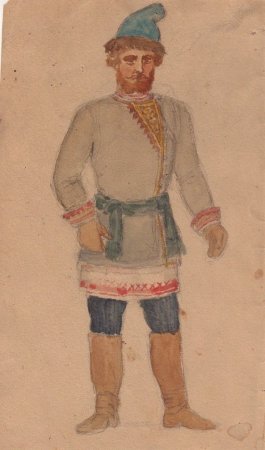 Эскиз костюма Ивана Сусанина