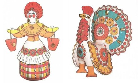 Дымковская игрушка Каргопольская Филимоновская раскраска