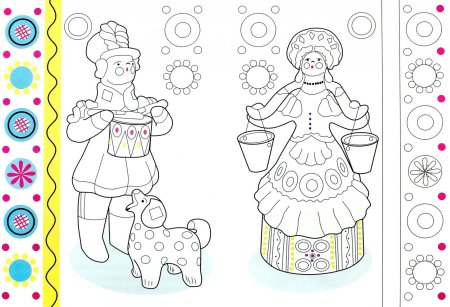 Дымковская барышня изо старшая группа