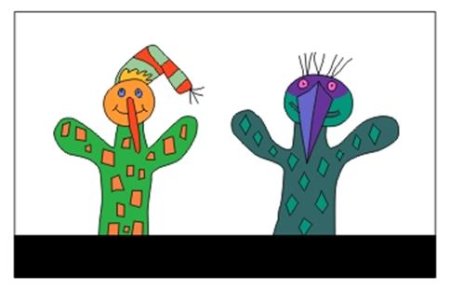 Перчаточная кукла детский рисунок