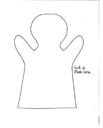 Перчаточные куклы из фетра выкройки