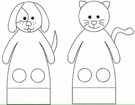 Раскраска пальчиковый театр для детей