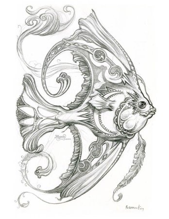 Тату рыбки эскизы