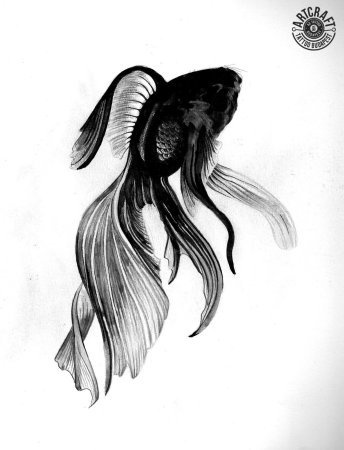 Золотая рыбка скетч