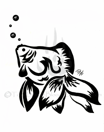 Стилизованные рыбки красивые