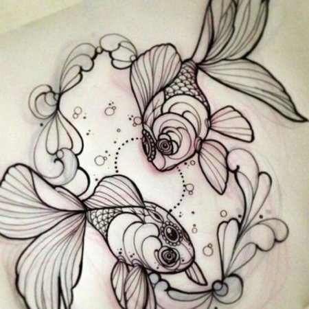 Японская рыба татоо