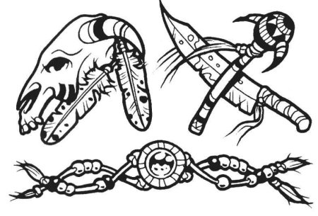 Тату узоры индейцев