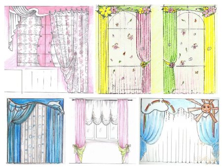 Эскизы штор