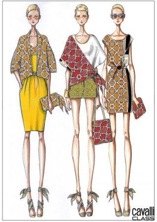 Эскизы модельеров