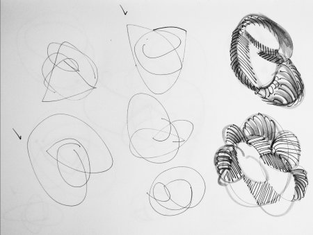 Эскиз постижерного украшения