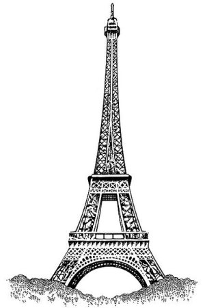 Эйфелева башня эскиз рисунка (45 фото)